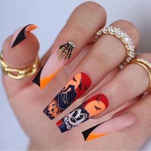 Mickey Mouse Halloween FALSE nails